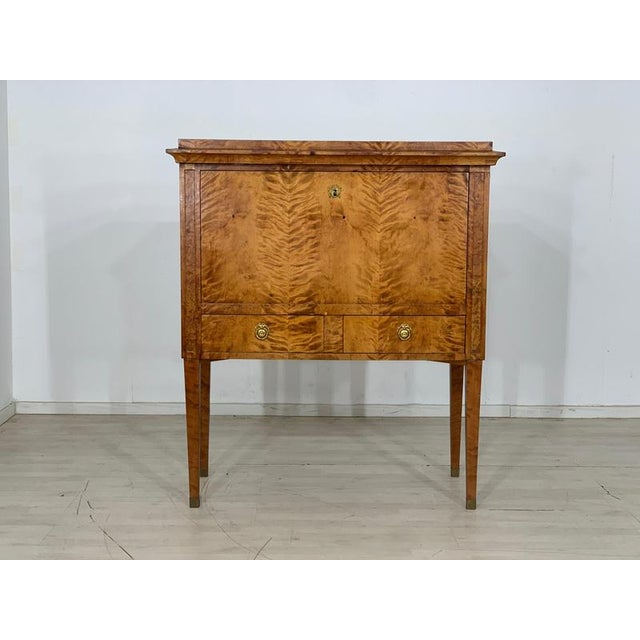 Biedermeier Secretary Cabinet, 1830s For Sale - Image 5 of 16