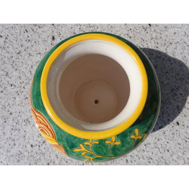 Forest Green Vintage Ceramic Set, 1980s, Set of 3 For Sale - Image 8 of 18