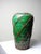 Japanese Green Ceramic Vase with Awaji Yaki Bamboo Lacing, 1920s For Sale - Image 3 of 10
