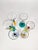 Vintage Nouveau Art Glass Cordials – Hand Blown Czech Shot Glasses, Set of 5 For Sale - Image 4 of 6