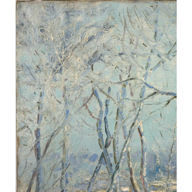 Turn of 20th Century American Impressionist Chicago Landscape -- Frost Bound by Henning Ryden For Sale - Image 4 of 7