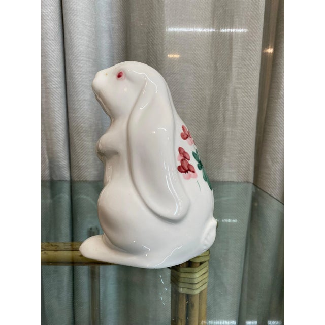 Italian Hand-Painted Bunnies , Pair For Sale - Image 4 of 7