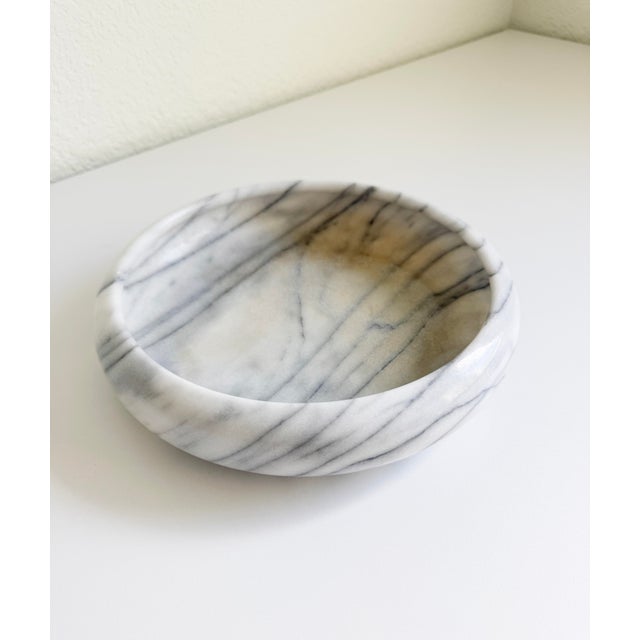 Mid 20th Century Vintage Marble Vide Poche Catchall Bowl For Sale - Image 5 of 11