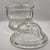 Mid-Century Modern Mid 20th Century Indiana Glass Paneled Clear Apothecary Jar 8½" – Heavy Pressed Glass W/ Lid For Sale - Image 3 of 6