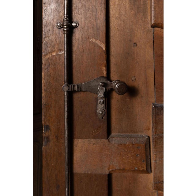Antique French Provencal Walnut Marriage Armoire, Circa 1800 For Sale - Image 13 of 18