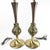 Pair of Rembrandt Colonial Premier 3 way lamps. One has a sticker around the lamp shade holder saying "Rembrandt Lamps...