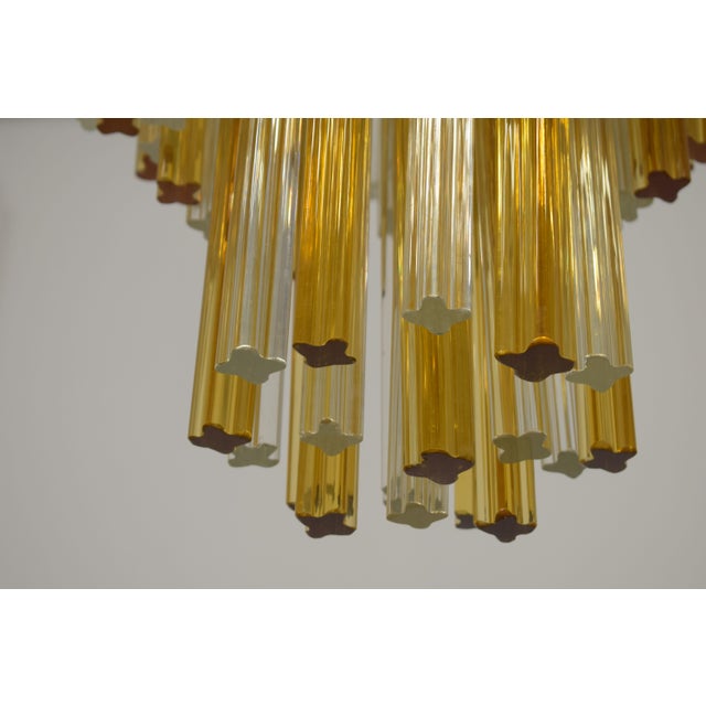 Quadrilobe Chandelier from Venini, 1970s For Sale - Image 3 of 11
