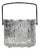 Textured Ice Glass Bucket attributed to Tapio Wirkkala for Iittala, Finland, 1970s For Sale