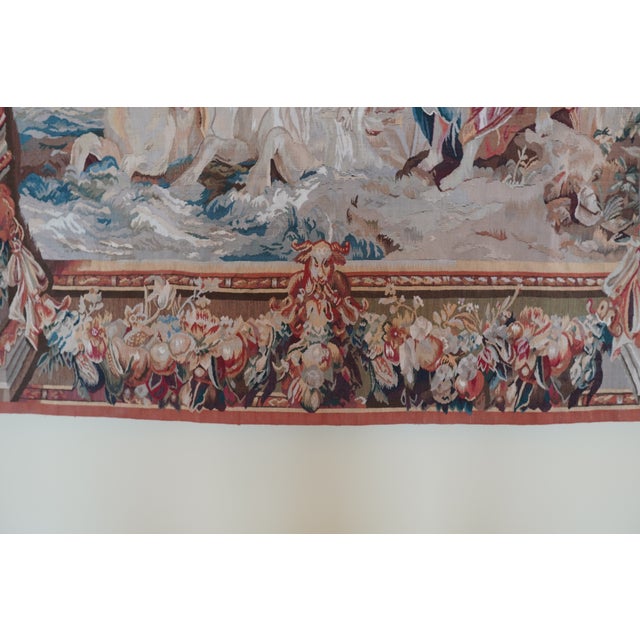 Vintage Tapestry Depicting Angels For Sale - Image 9 of 18
