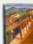 1970s 1970s Vintage Southwestern Townscape Oil on Canvas Painting, Framed For Sale - Image 5 of 12
