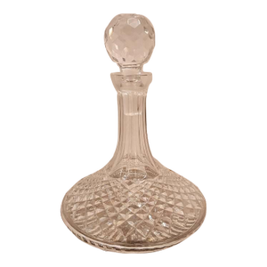 Mid 20th Century Waterford Style Crystal Decanter