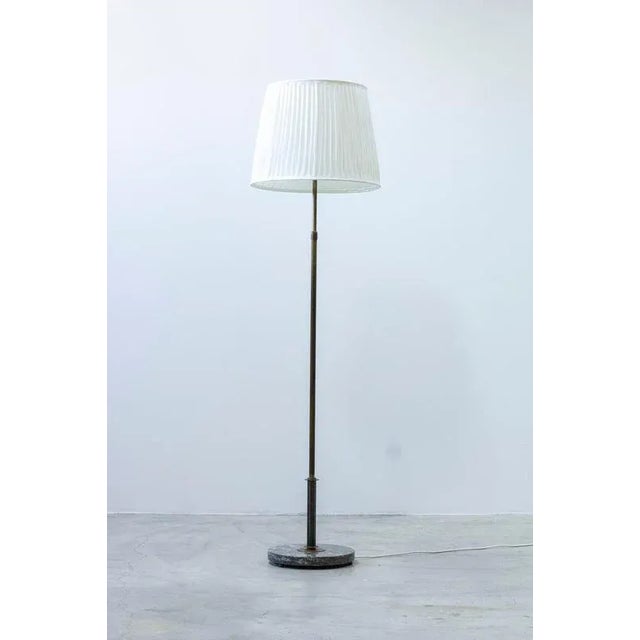 1940s Modern Swedish Marble Floor Lamp, 1940s For Sale - Image 5 of 10
