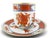 Early 20th Century Imari Butterfly & Flower Gold Porcelain Demitasse Cup & Saucer Set of 2 For Sale - Image 5 of 11