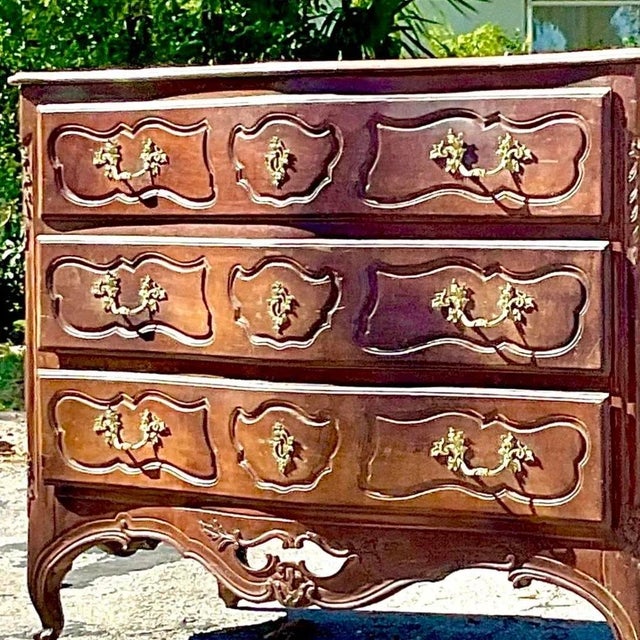 Antique Regency 19th Century Carved French Chest of Drawers For Sale - Image 12 of 14