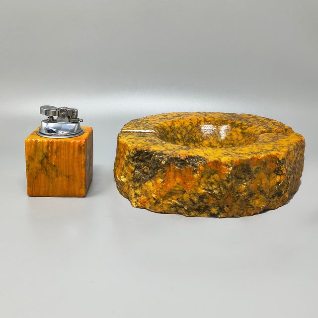 Alabaster Smoking Set by Romano Bianchi, 1960s, Set of 2 For Sale - Image 10 of 10