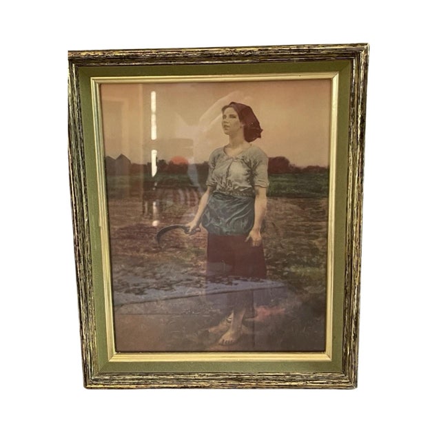 Farmhouse Framed French Pastoral Art Prints by Millet & Breton – Set of 3 Vintage For Sale - Image 3 of 10