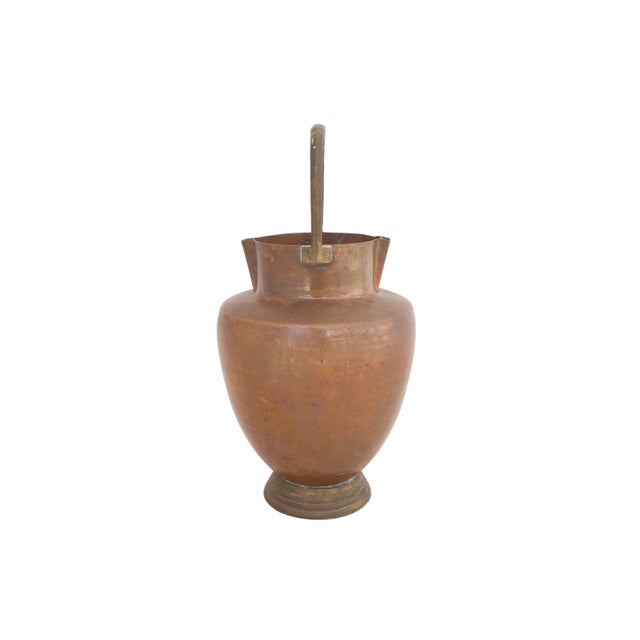 1940s Art Deco Copper Vase For Sale - Image 5 of 5