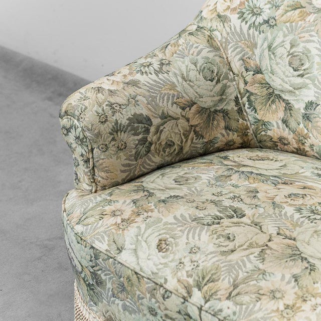 Vintage Two-Seater Sofa with Floral Pattern, 1950s For Sale - Image 11 of 14