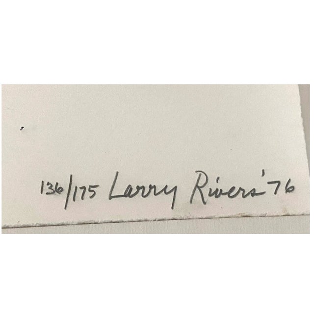 Figurative 1976 Larry Rivers Big B Signs Up Lithograph Print For Sale - Image 3 of 5