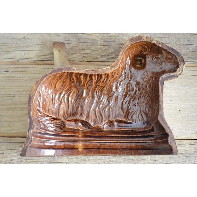 Antique Sheep Baking Form, 1850s For Sale - Image 5 of 10