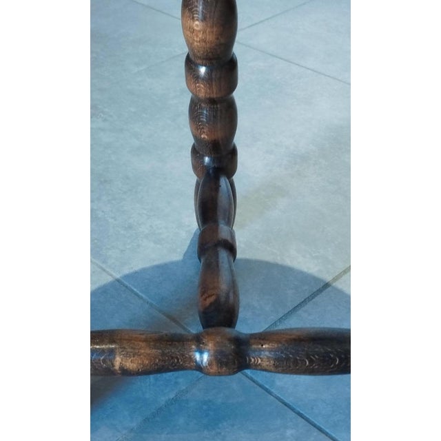 Mid-Century Modern French Tripod Stool in Wood by Charles Dudouyt, 1940s For Sale - Image 16 of 18