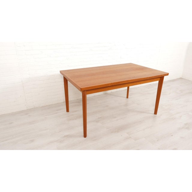 Vintage Extendable Teak Dining Table For Sale - Image 5 of 18