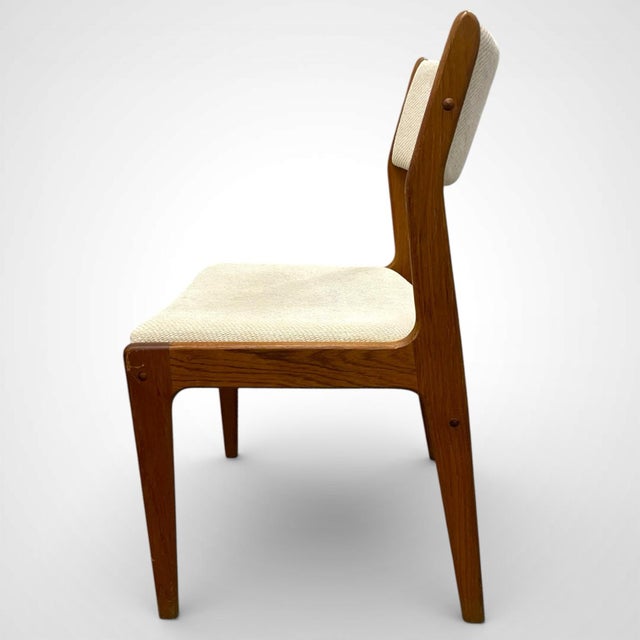 1960s Teak Mid Century Danish Dining Chairs Set of 4 For Sale - Image 4 of 7