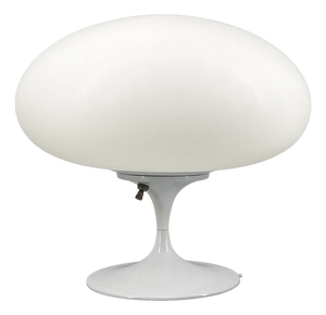 Mushroom Glass Table Lamp by Bill Curry for Laurel Lamp Co., 1960s