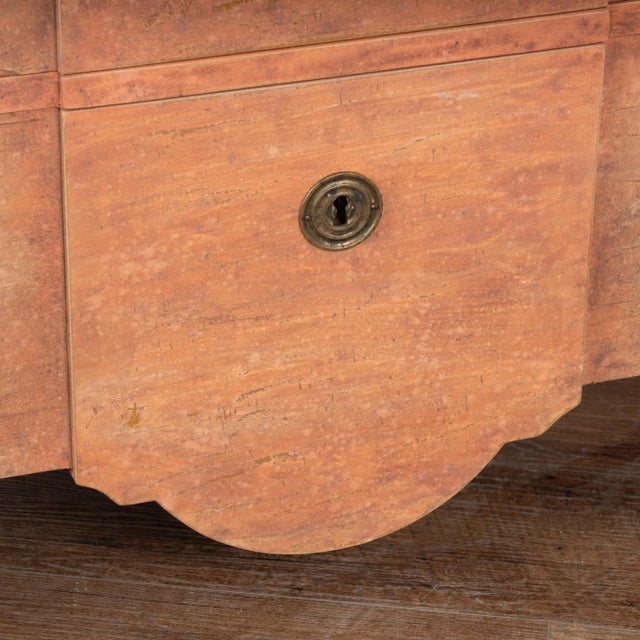 Painted Pine Gustavian Chest of Three Drawers, Sweden Circa 1840-60 For Sale - Image 11 of 12