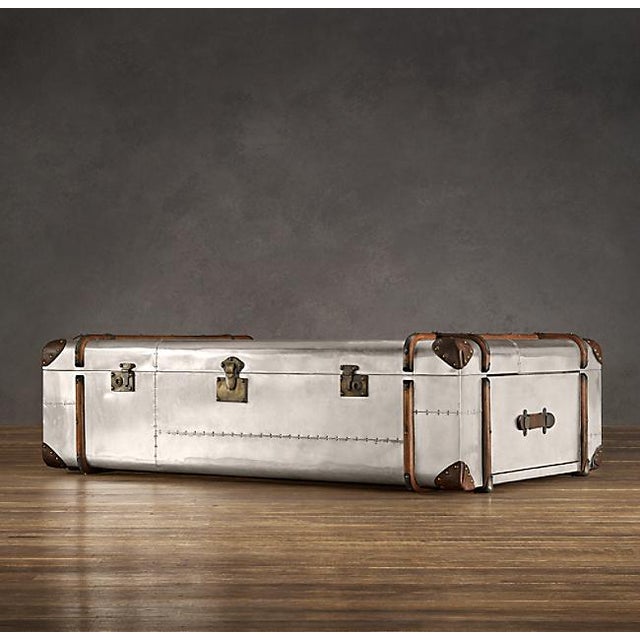 Restoration Hardware Richards' Trunk Coffee Table Aluminum Chairish