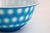 Blue Rare Antique Chinese Peking Glass Bowl Aqua Blue Honeycomb Hexagon, Qing Dynasty For Sale - Image 8 of 8