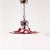 Postmodern Italian Murano glass ceiling lamp by Seguso Vetri d'Arte, 1980s. Body formed by a large piece of transparent...