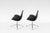 Mid-Century Modern FK6727 Tulip Chairs in Black Leather by Preben Fabricius & Jørgen Kastholm for Kill International, 1960s, Set of 2 For Sale - Image 3 of 6