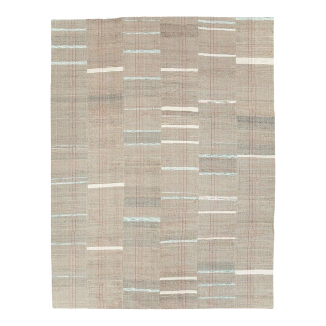 Mid-20th Century Turkish Flatweave Kilim Room Size Carpet For Sale