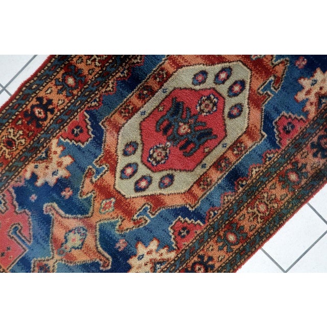 1950s, Vintage German Tribal Style Wool Rug, Geometric Medallion, 3 X 5 ...