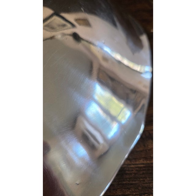 Metal Early 2000s Five Elm Mirror-Polished Cast Aluminum Centerpiece Bowl For Sale - Image 7 of 16
