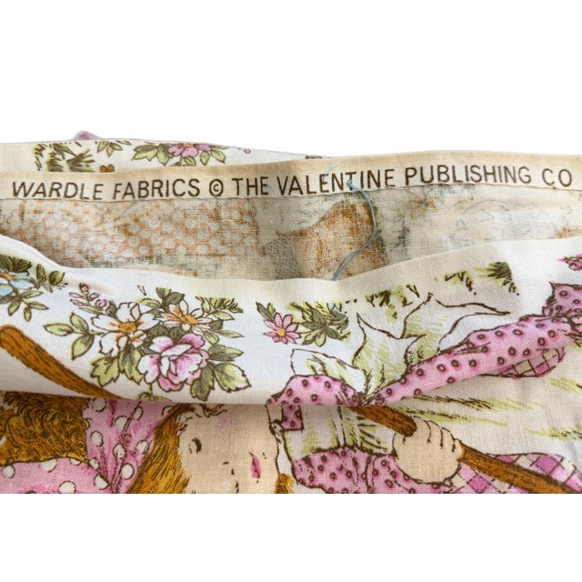 1970s British Vintage Sarah Kay Print Curtain Panels - A Pair For Sale - Image 10 of 11