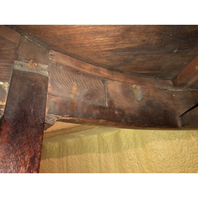 Brown Late 18th Century Georgian Mahogany Demilune For Sale - Image 8 of 9