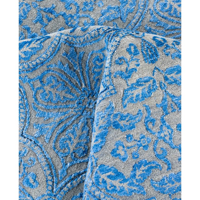 Textile Ikat, One-of-a-Kind Hand-Knotted Area Rug - Beige, 8' 2" x 10' 0" For Sale - Image 7 of 8