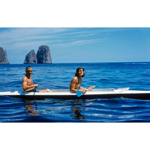 Capri Kyak by Toni Frissell Count and Countess van der Burch from Belgium paddling in Capri, Italy, 1959. (Toni Frissell)...