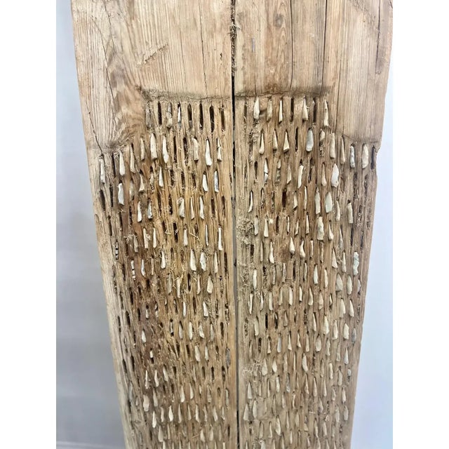 Early 19th Century Early 19th Century Primitive Turkish Wood and Stone Wheat Thresher For Sale - Image 5 of 5