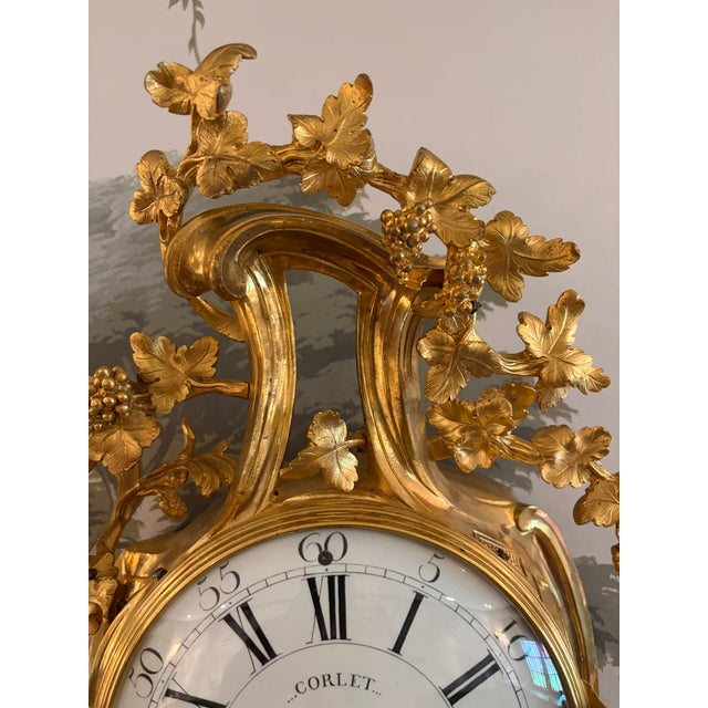 Antique French Loui XVI Period Cartel Wall Clock For Sale In Philadelphia - Image 6 of 12