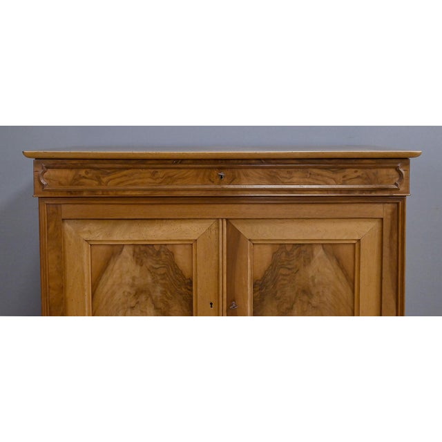 Wood Louis-Philippe Style Walnut Sideboard, 1900s For Sale - Image 7 of 18