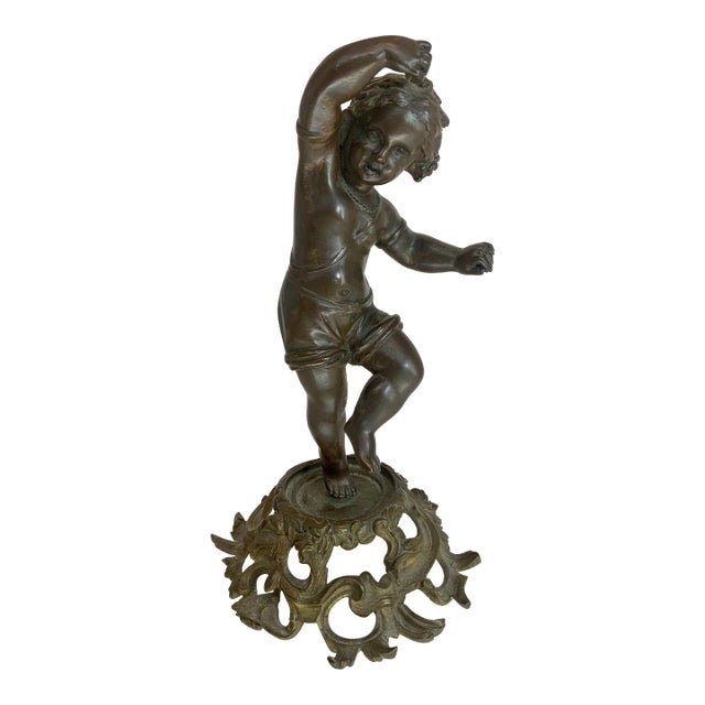 “Girl Dancing With Castanets”. 19th Century French Bronze For Sale