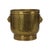 Large Hammered Brass Jardinière Planter with Lion Heads For Sale - Image 16 of 16