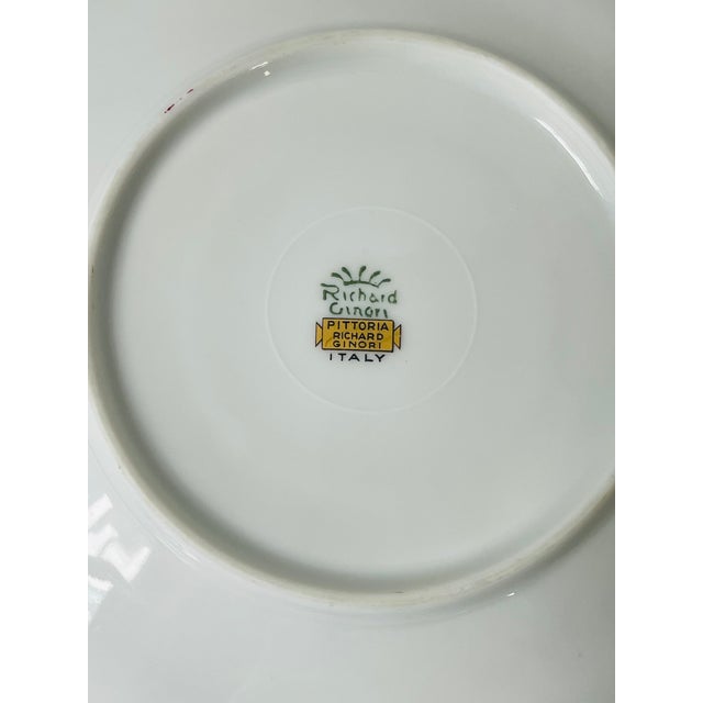 Vintage Richard Ginori 'Chinese Bouquet' Tea Cup and Saucer - Set of 3 For Sale - Image 10 of 17