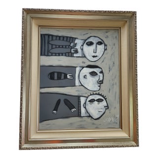 3 Gray People by Shawn Savage For Sale