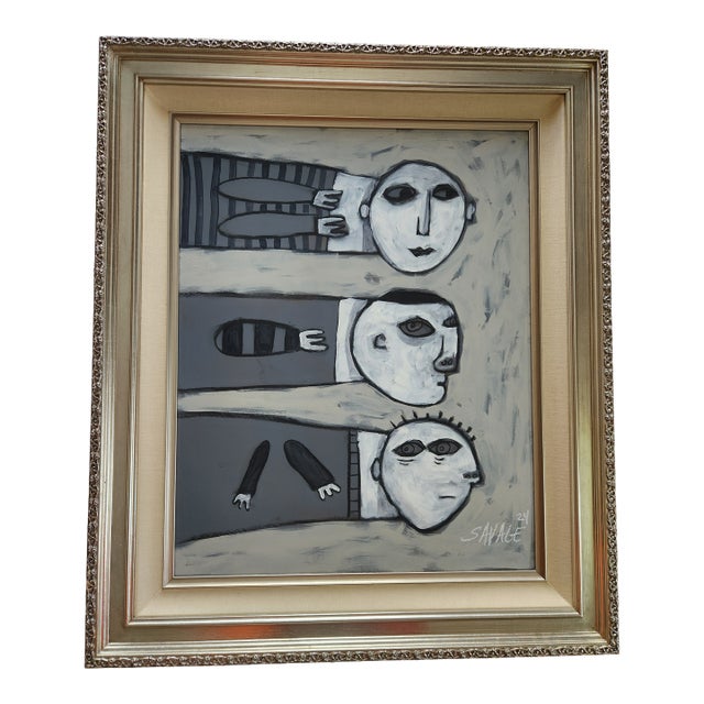 3 Gray People by Shawn Savage For Sale