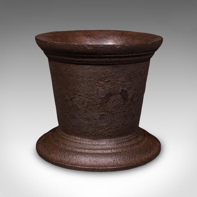 Huge 140 Lb Antique Dye Maker's First Stage Mortar & Pestle, English, Georgian For Sale - Image 4 of 10