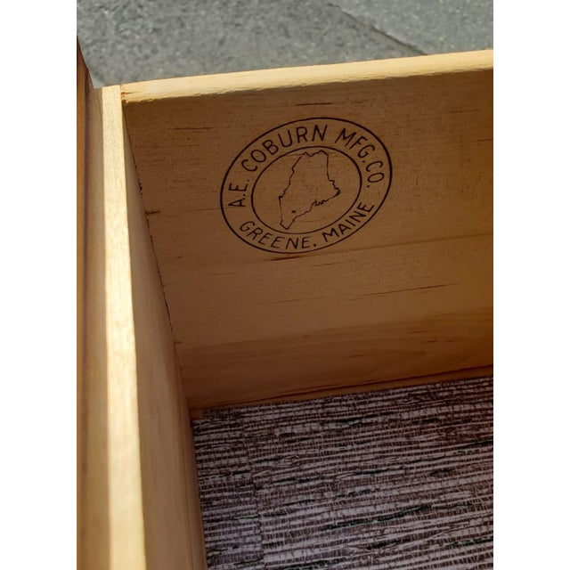 Mid 20th Century Mid-Century Coburn Manufacturing Chippendale Maple Chest of Drawers For Sale - Image 5 of 11